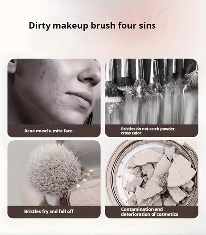 Odorless Battery-Free USB-Powered Makeup Brush Cleaner