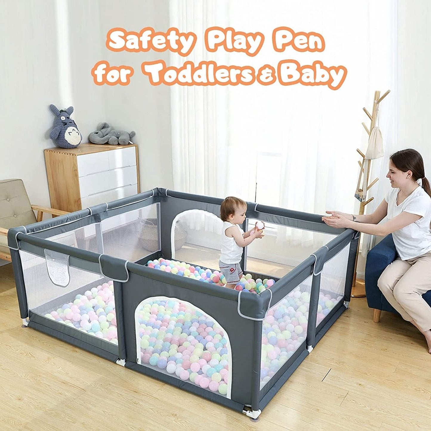 79x71 Large Baby Playpen