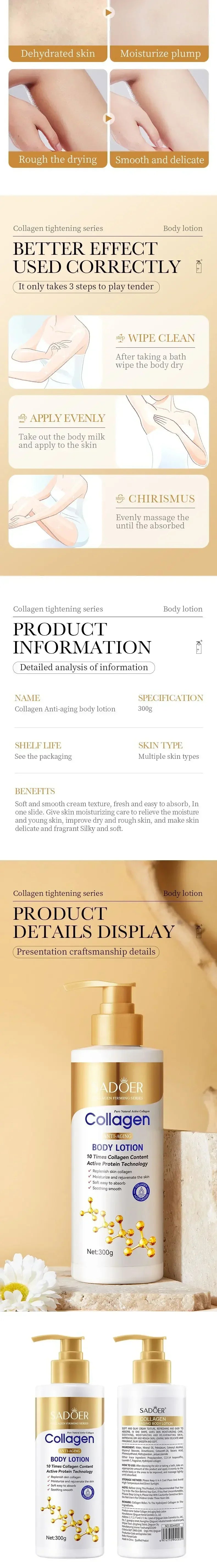 Collagen Milk Bleaching Face & Body Cream