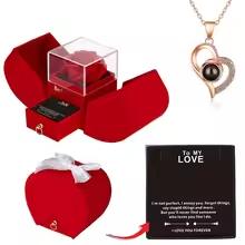 Eternal Rose Box With Necklace