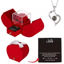 Eternal Rose Box With Necklace