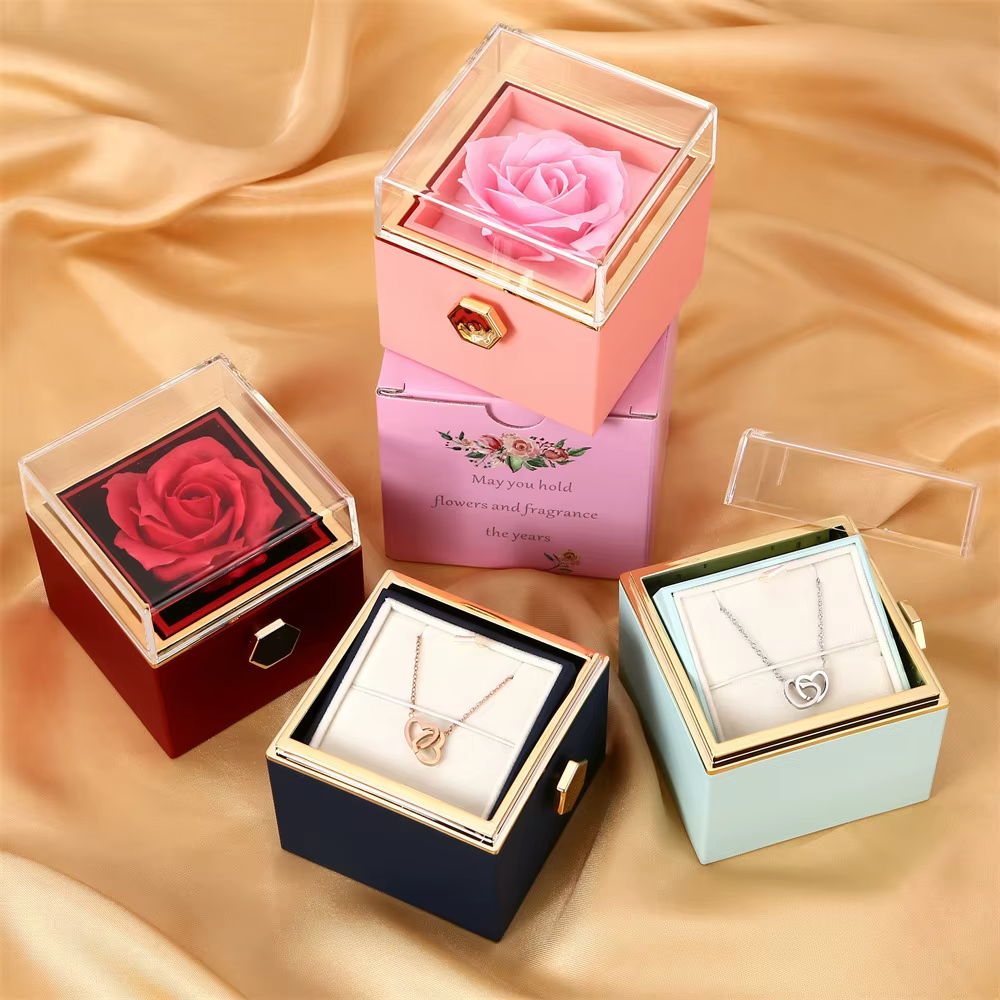 Eternal Rose & Necklace Box