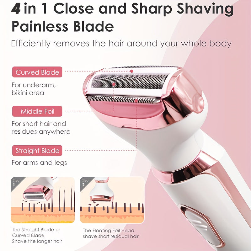 4 in 1 Multi-Function Electric Hair Remover Set