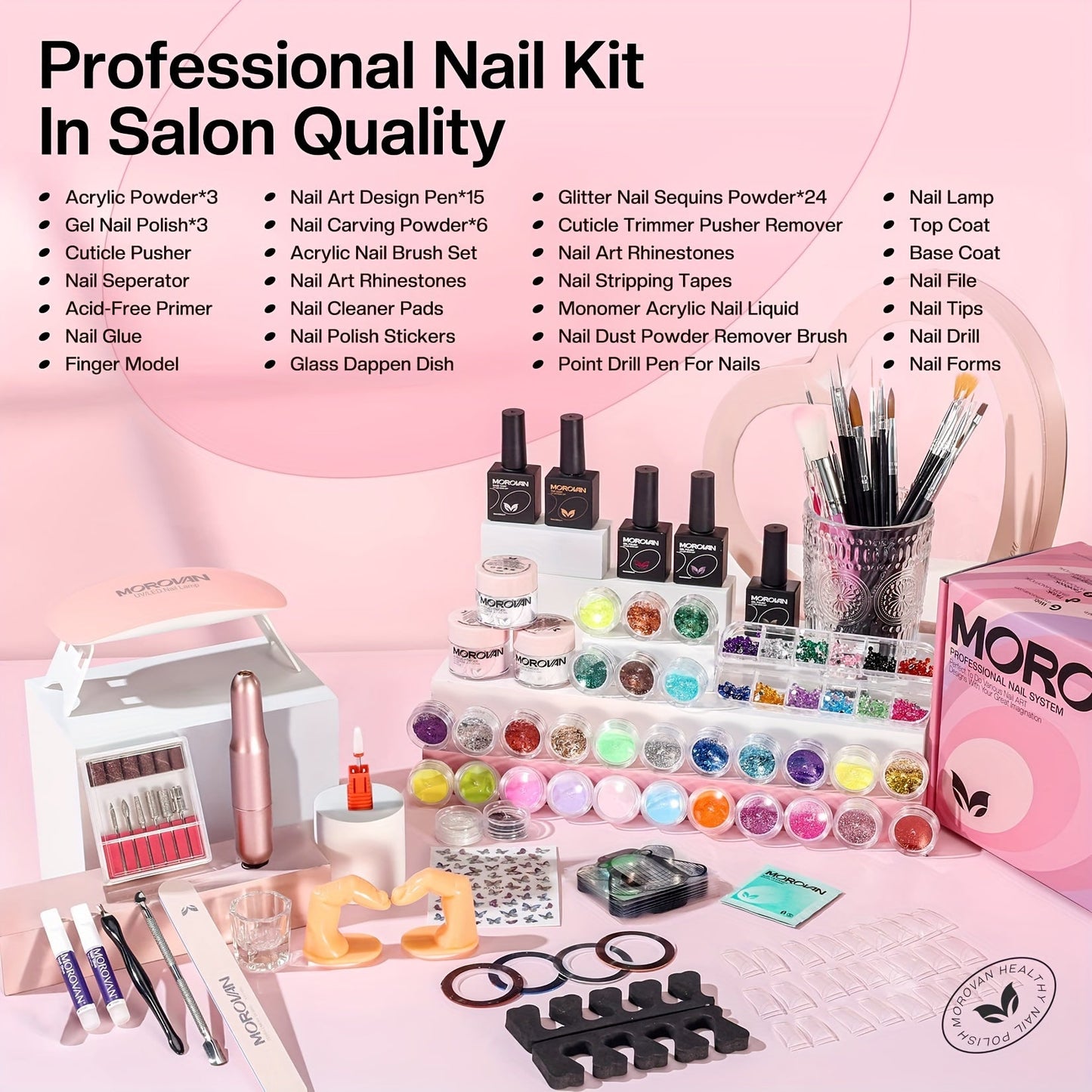 Morovan Acrylic Nail Kit