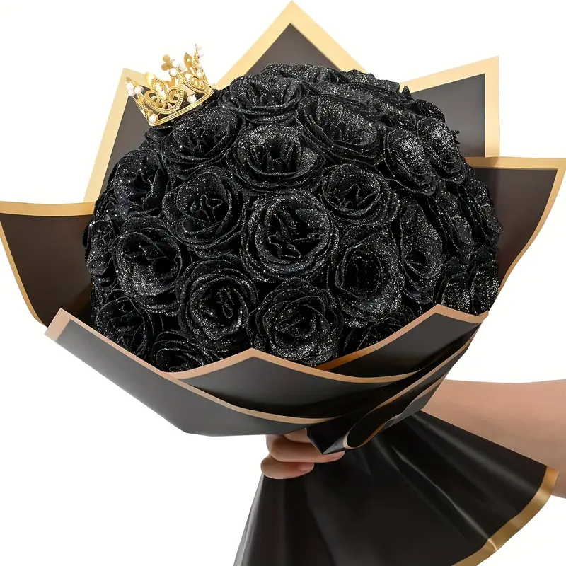 Glittering Everlasting Rose Bouquet