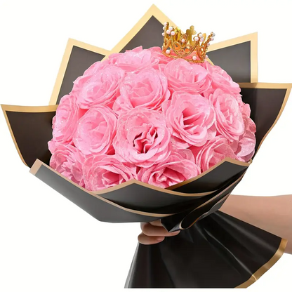 Glittering Everlasting Rose Bouquet