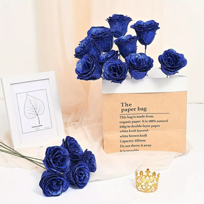 Glittering Everlasting Rose Bouquet